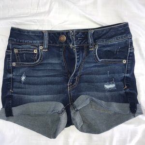 Dark Wash American Eagle Shorts